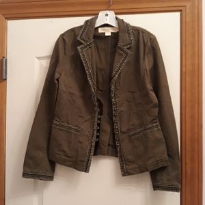 J.Crew Chino Military Jacket M